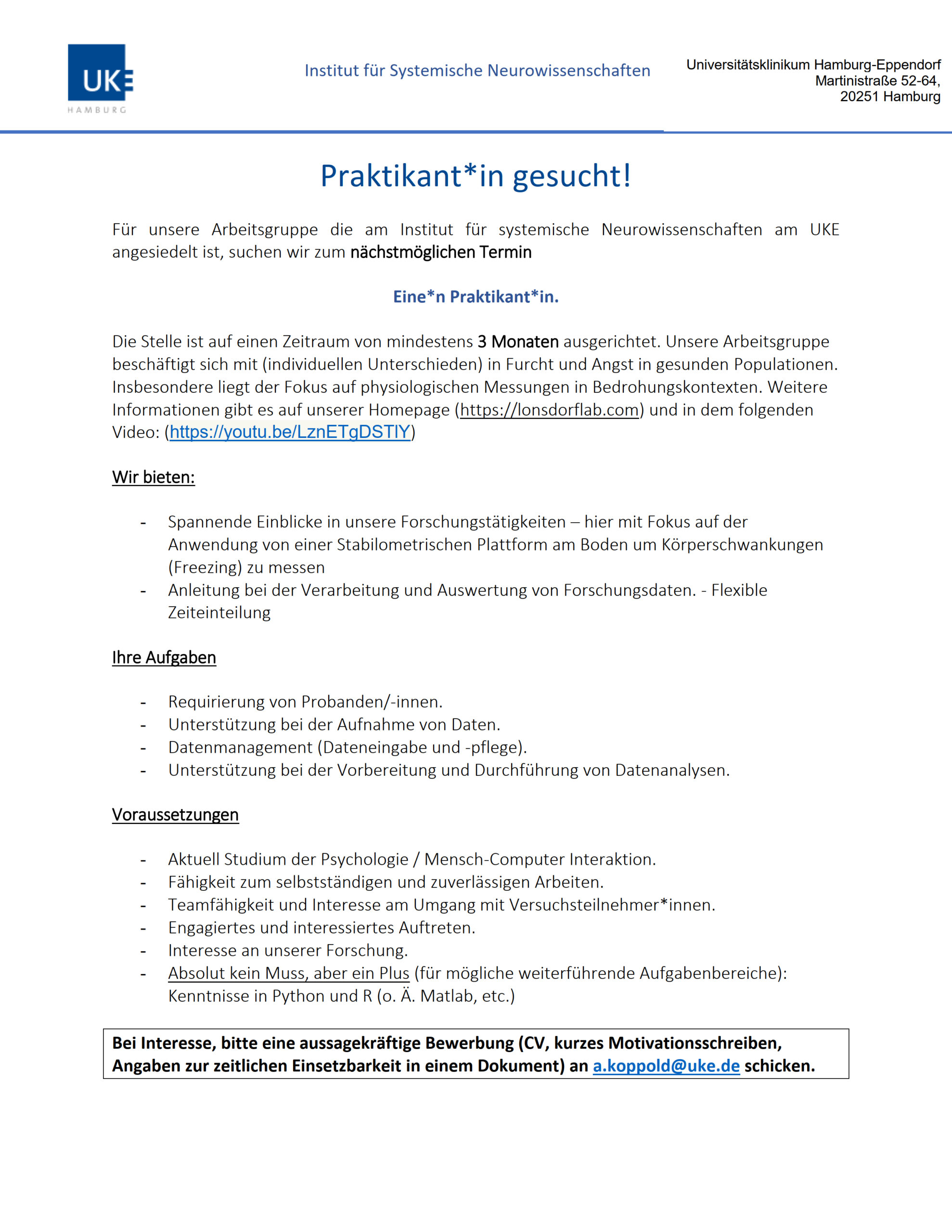 Praktikant*in gesucht – Psychoblog